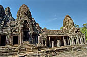 Angkor Thom - Bayon temple, second enclosure, towers of the East gopura 